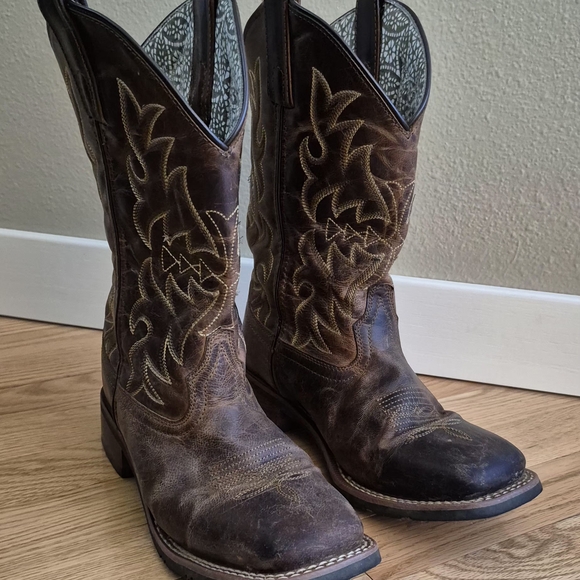 Laredo Women's 7.5 Anita Brown Western Cowboy Boots Style 5602 - Picture 7 of 11